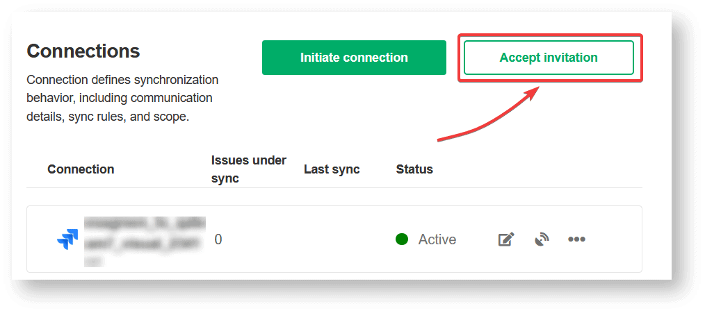accept a jira sync invitation