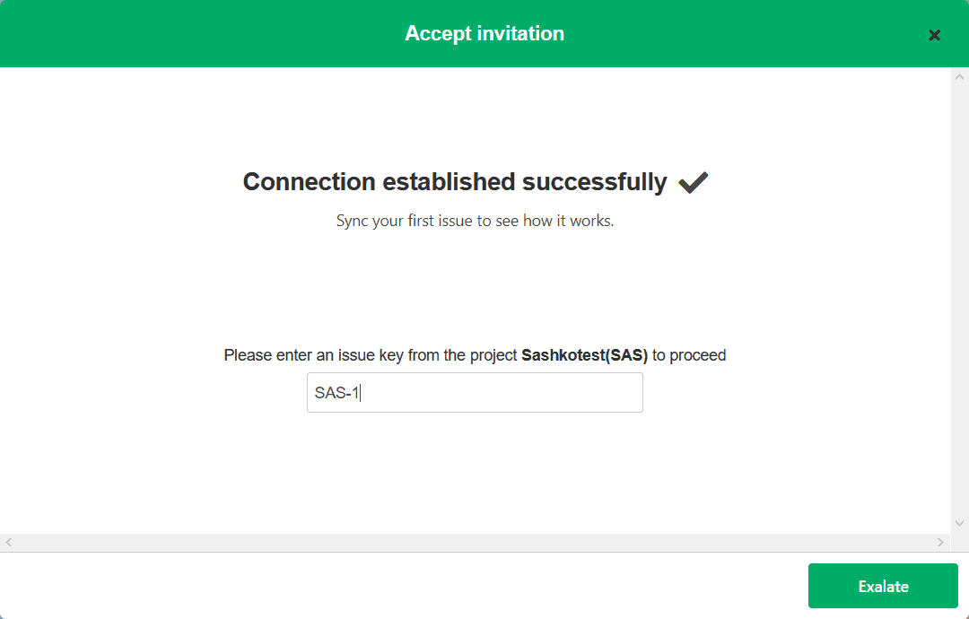 successful jira to jira connection