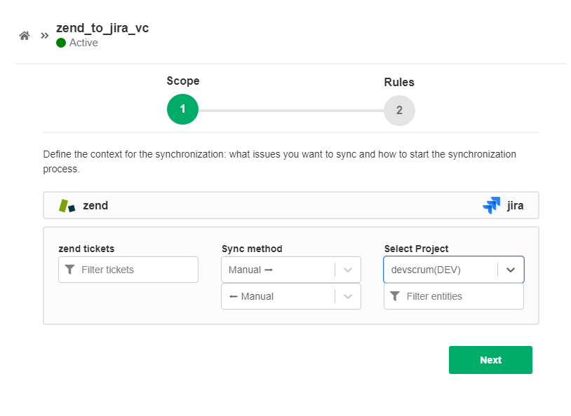 zendesk to jira visual configuration