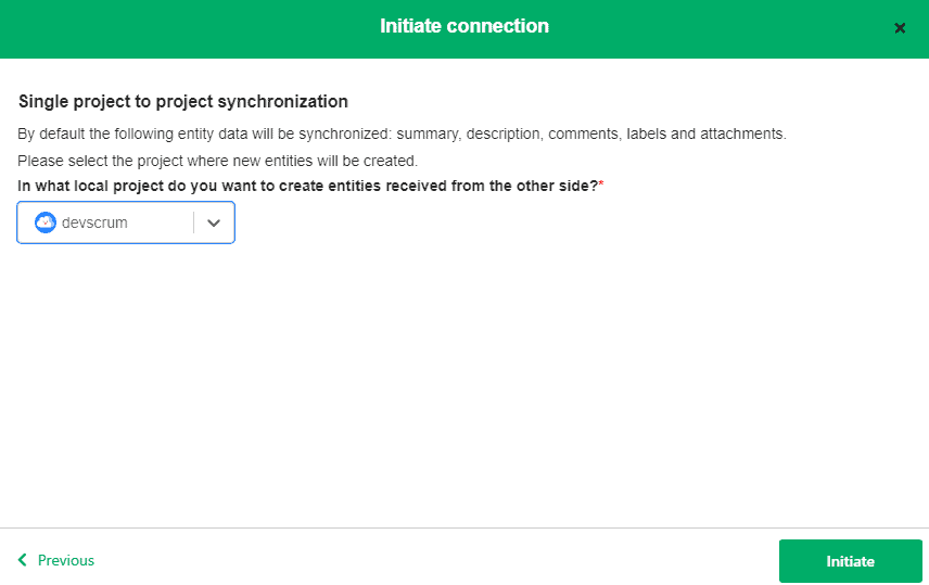 single project to project jira sync