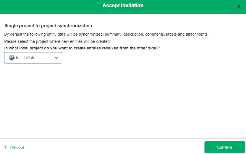 singe project to project jira cloud to server sync
