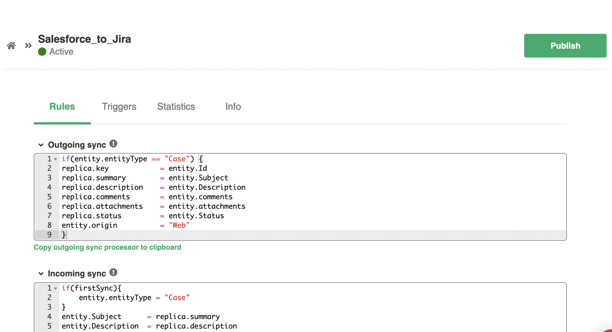 Jira Salesforce sync rules